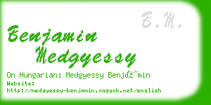 benjamin medgyessy business card